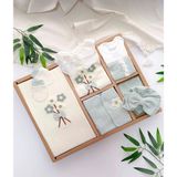 Butik Kız Bebek %100 Pamuklu - Antialerjik 10'lu Hastane Çıkışı Yenidoğan Set Kutulu 0-3 Ay - Yeşil - 0 - 3 Ay