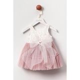 Butik Kız Bebek Pamuklu Tütülü Fiyonk Detaylı Elbise Özel Gün Elbise - Doğumgünü Elbisesi - 9 Ay - Lila