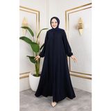 Butik Medine Ipeği Mevlana Feracce (Lacivert) - 42