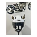 Butik Motor & Motosiklet Gold Şeytan Boynuzu Kask Dış Aksesuar