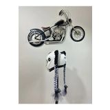 Butik Motor & Motosiklet Gri Ombreli Çift Örgü Saç Kask Dış Aksesuar