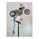 Butik Motor & Motosiklet Mavi Ombreli Saç Kask Dış Aksesuarı