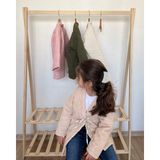 Butik Müslin Kapitone Elyaf Dolgulu Kız Çocuk Ceket - 02S-Bej - 7 - 8 Yaş