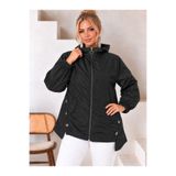 Butik Nilyam Kadın Büyük Beden Kapüşonlu Paraşüt Kumaş Mevsimlik Su Geçirmez Astarlı Oversize Trençkot Mont Ceket 25061