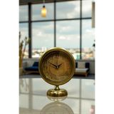 Butik Saat Retro Eskitme 25 x 20 Cm Metal Şık Masa Saati