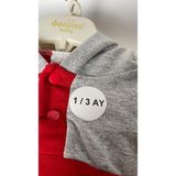 Butik Sosyetik 1 - 3 Ay Yazılı Beden Etiketi Yuvarlak Yapışkanlı 3 x 3 cm 150 Adet