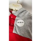 Butik Sosyetik 24 - 36 Ay Yazılı Beden Etiketi Yuvarlak Yapışkanlı 3 x 3 cm 150 Adet