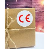 Butik Sosyetik Ce Kırmızı Yazılı Yuvarlak Yapışkanlı Etiket 3 x 3 cm 150 Adet