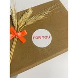 Butik Sosyetik For You Kırmızı Yazılı Yuvarlak Yapışkanlı Etiket 5 x 5 cm 100 Adet