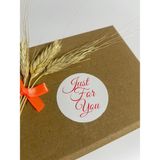 Butik Sosyetik Just For You El Yazılı Ince Yuvarlak Yapışkanlı Etiket 4 x 4 cm 120 Adet