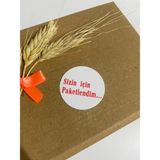 Butik Sosyetik Sizin Için Paketlendim Kırmızı Kalın Yazılı Yuvarlak Yapışkanlı Etiket 5 x 5 cm 100 Adet