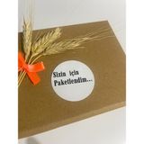 Butik Sosyetik Sizin Için Paketlendim Siyah Kalın Yazılı Yuvarlak Yapışkanlı Etiket 3 x 3 cm 150 Adet