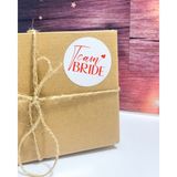 Butik Sosyetik Team Brıde Yazılı Yuvarlak Yapışkanlı Etiket 5 x 5 cm 100 Adet