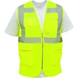 Butik Ssm Sarı Reflektif Mühendis İkaz Yeleği Yüksek Görünüm Özellikli İş Elbisesi