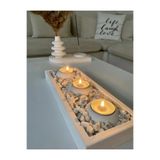 Butik Tabaklı Mumluk Dekoratif Mumluk (MUMLAR DAHİL DEĞİLDİR)