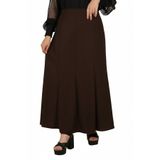 Butik Tesettür Büyük Beden Battal 8 Parçalı Astarlı Yarın Kloş Portoriko Anne Eteği