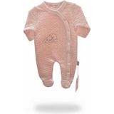 Butik Unisex Model %100 Pamuklu Organik Kumaş Prematüre Bebek Tulumu - Pembe - 2