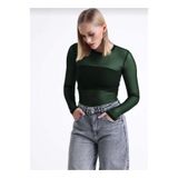Butik Yeşil Tül Bluz
