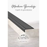 Butik Yıldız SİYAH Pvc Merdiven Burunluğu Oluklu Kaymayı Önleyici Pvc Merdiven Burunluğu- Siyah Renk