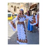 Butik Yöresel Etnik Elbise Mardin %Yüz Doğal Pamuklu Renk Beyaz Özel Üretim!