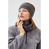 Butikgiz %100 Mikro Polar Esnek Çok Fonksiyonlu Boyunluk + Saç Bandı Kadın Kışlık Set