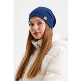 Butikgiz Açık Lacivert Termal %100 Pamuklu Soft 2 Stil 1 Arada Bere Premium Cuts Serisi