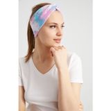 Butikgiz Batik Aqua, Butik Tasarım Kadın Bandana Saç Bandı, Ekstra Yumuşak, Esnek, Doğal, Pamuklu Penye