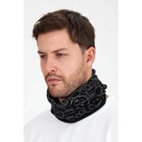 Butikgiz Erkek 4 Fonksiyonlu Koruyucu Pamuklu, Esnek, Terletmez, Bandana, Boyunluk, Maske - Tek Ebat / Siyah2 Siyah2