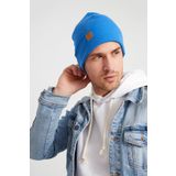 Butikgiz Erkek Genç Derin Mavi Şapka Bere - Spor, Rahat, %100 Pamuklu, El Yapımı, Yerli Üretim Farkı Ile