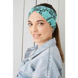 Butikgiz Eşşiz Desenli Bandana Saç Bandı Ekstra Yumuşak Esnek Doğal Pamuklu Penye