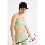 Butikgiz Kadın Siyah Uv Korumalı Katlanabilir Üstü Açık Yumuşak Siperli %100 Pamuklu Penye Tenis Vizör Şapka - Standart