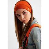 Butikgiz Kiremit Kadın Pamuklu Kaşkorse, Kaymaz, Terletmez, Ultra Hafif, Spor Saç Bandı Bandana Buff - Renkli