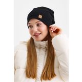 Butikgiz Siyah Termal %100 pamuklu Soft 2 Stil 1 Arada Bere Premium Cuts Serisi