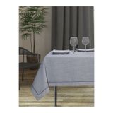 Butikhome Luna Keten Biyeli Modern Gri Masa Örtüsü