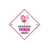 BUTİKPLAKA butikplaka224110431 Dikkat Arabada Bebek Var/dekota Ikaz Levhası/ Peri Kızı