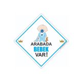 BUTİKPLAKA Dikkat Arabada Bebek Var/pleksi Ikaz Levhası/ Emzikli Erkek Bebek butikplaka224110433