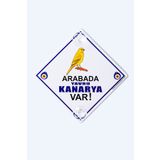 BUTİKPLAKA Dikkat Arabada Bebek Var/pleksi Ikaz Levhası/ Yavru Kanarya butikplaka224110421