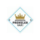 BUTİKPLAKA Kopya - Kopya - Kopya - Dikkat Arabada Bebek Var/pleksi Ikaz Levhası/prensler Var butikplaka224110471