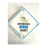 BUTİKPLAKA TYCO0OR2QN168727537390556 Dikkat Arabada Bebek Var/ Pleksi Ikaz Levhası 15X15 Cm/ay Üstünde Erkek Bebek Kız