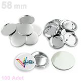 Buton Rozet (Sarf) Vg58brsvg44brs 44 Mm / 58 Mm