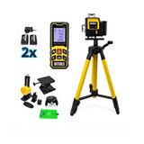 BUTOOLS 3 Eksen 12 Çizgi X2 Lazer Metre Yatay Dikey Gönye 360 D Gönye Lazer Trıpod Ayaklı Şarzlı