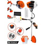 Butools BS-25 Yan Tipi Benzinli Motorlu Ot Çalı Tırpanı Çim Biçme Makinesi Tırpan