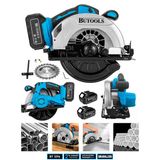 BUTOOLS Platinum Akülü Çelik Şanzuman Şarjlı Ahşap Sunta Ağaç Kesme Makinası Daire Testere