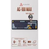 Butter Ice Cream Switch Rgb Mekanik Oyuncu Klavyesi Tft Ekran Bluetooth 2.4G Usb Alüminyum Kasa | Ajazz Ac100 Max