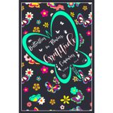 Butterflies on Flowers, Gratitude Empowers: Gratitude Journal for Teen Girls with Guided Daily Prompts and Quotes plus Coloring Pages