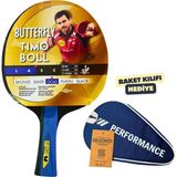 Butterfly Timo Boll Gold Masa Tenisi Raketi Ittf Onaylı - Raket Kılıflı - Mavi