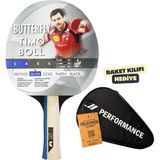 Butterfly Timo Boll Silver Masa Tenisi Raketi Ittf Onaylı - Raket Kılıflı - Siyah