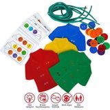 Button Clothes - Düğme İlikleme, Gömlek ve Kıyafet Giydirme Eğitici ve Eğlenceli Kutu Oyunu