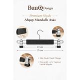 BuuQ Design Ahşap Mandallı Etek Pantolon Askı Premium 1.Kalite Klipsli Ahşap Askı