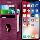 Buway Apple iPhone 12 Pro Kartvizitli Cüzdan Mor Cep Telefonu Kılıfı